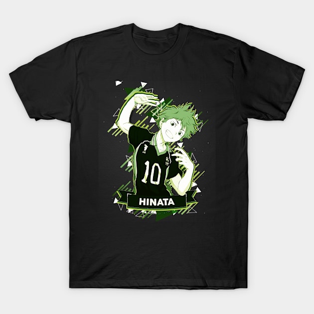 haikyuu - "haikyu" : hinata - haikyu volleyball - 80's retro style green - awsome gift for anime lover T-Shirt by EhsanStore